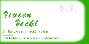 vivien heckl business card